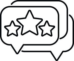 Obraz premium Chat ranking icon outline vector. Medal winner. Top win
