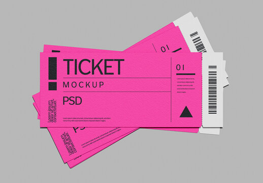 Tickets Design Mockup