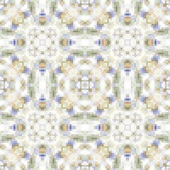 Mediterranean mosaic seamless pattern design.