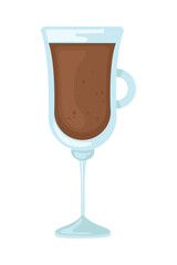 iced cocoa in cup