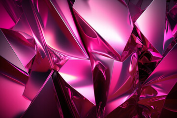 Abstrack pink background to use in design. Magenta trend color. AI generated.