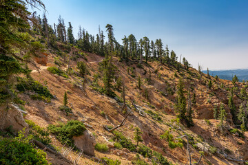 Hiking the scenic Strawberry Point waterfall trail in Utah.