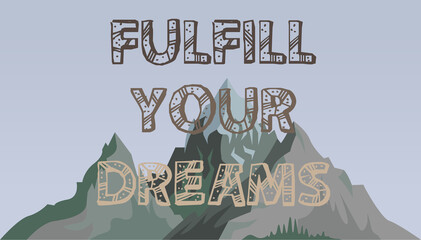 Fondo de pantalla de monta&ntilde;a con frase