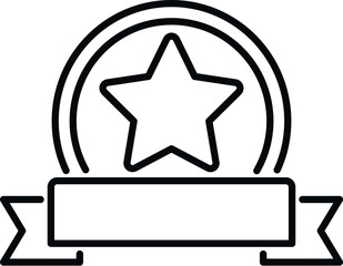 Star brand ambassador icon outline vector. Social media. Photo engagement