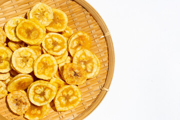 Banana stuffed with tamarind. Fruit snack