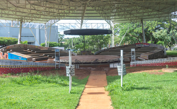 Campinas-sp,brasil-February 05.2023 unicamp,basic cycle square or pra&ccedil;a do ciclo basico