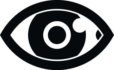 Eye trust value icon simple vector. Passion culture. Corporate focus