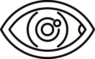 Eye trust value icon outline vector. Passion culture. Corporate focus