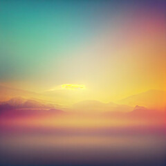 Beautiful skyscape with clouds at sunset or sunrise, Generative AI