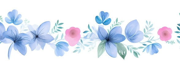 spring flowers background - generative ai