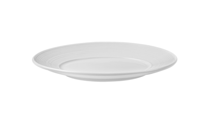 white plate isolated on  transparent png