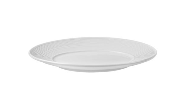 white plate isolated on  transparent png