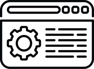 Web guide icon outline vector. Business paper. Report help