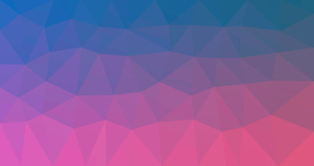 Prismatic background with polygonal pattern. Low poly triangular background gradient in pastel colors. Polygonal background banner template. Illustration with irregular triangles.