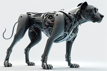 A cyborg dog, Generative AI