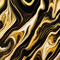 abstract background gold and black marble lines swirl curvy, generative art by A.I.