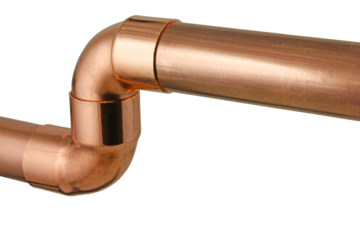 isolated solder end feed pipework	