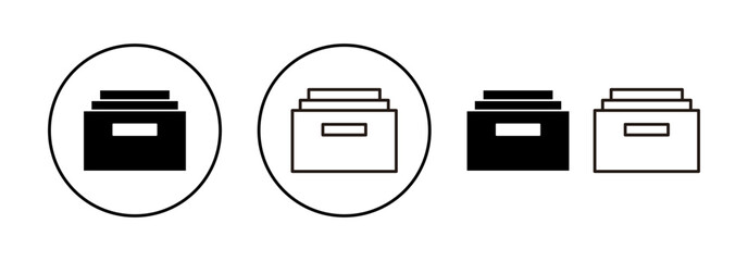 Archive folders icon vector for web and mobile app. Document vector icon. Archive storage icon.