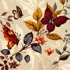 Obraz premium seamless floral pattern