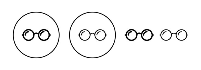 Glasses icon vector for web and mobile app. Glasses sign and symbol