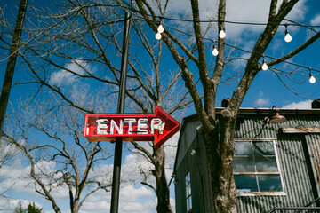 Fototapeta premium Enter sign
