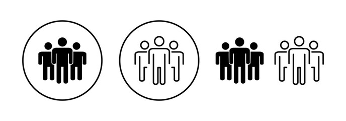 People icon vector for web and mobile app. person sign and symbol. User Icon vector