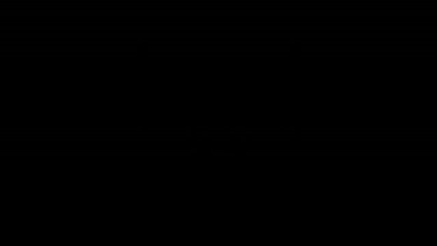 A transition video in which a square rolls in from the side and scales in the center of the screen.　四角形が横から転がりながら入ってきて画面中央で拡大縮小するトランジション動画