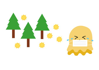 花粉症で悩む妖精