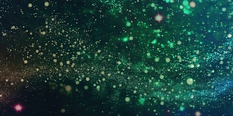 Green Glitter Abstract Background