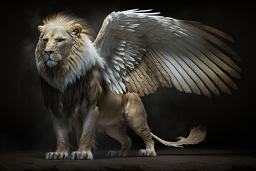 A lion with wings