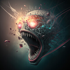 Madness, stress, monster.