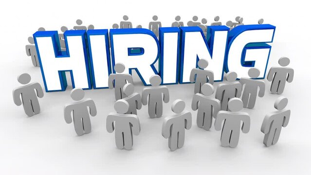 Hiring New Employees Recruit Candidates Open Positions 3d Animation