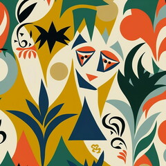 Colorfull Abstract Background Wallpaper Paint