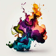 Colorfull Abstract Background Wallpaper Paint