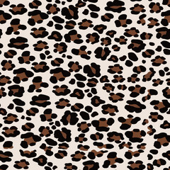 Seamless illustration leopard texture, leopard fur, leopard skin.