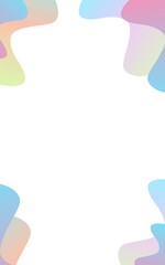 Liquid color gradient for background. Gradient pastel color background. Modern design for mobile applications. Pastel neon rainbow. Ultraviolet metallic paper. Template for presentation. Cover to web 