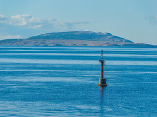 Small beacon in the middle of the Velebit Channel