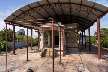 Fototapeta na wymiar Sri Nanya Bhairaveshwara temple Ettina buja Mudigere karnataka India