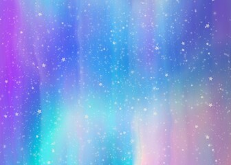 Pink and blue abstract colorful background with stars.