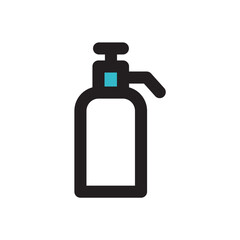 アルコール消毒　ミニアイコン　カラー