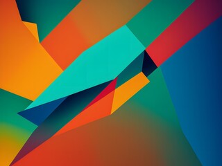 Obraz premium Abstract background featuring multiple layers of shapes and pattern created with Generative AI technology 