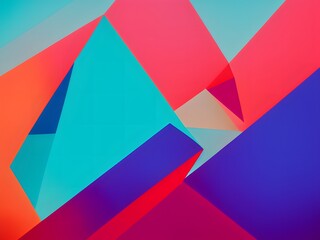 geometric abstract colorful background created with Generative AI technology