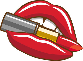 lipstick png graphic clipart design