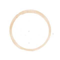 Obraz premium Coffee stains isolated on a transparent background. Royalty high-quality free stock PNG image of Coffee and Tea Stains Left by Cup Bottoms. Round coffee stain isolated, cafe stain fleck drink beverage