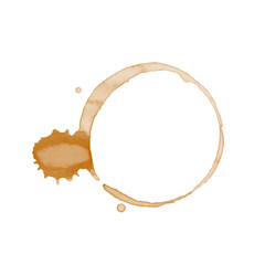 Coffee stains isolated on a transparent background. Royalty high-quality free stock PNG image of Coffee and Tea Stains Left by Cup Bottoms. Round coffee stain isolated, cafe stain fleck drink beverage