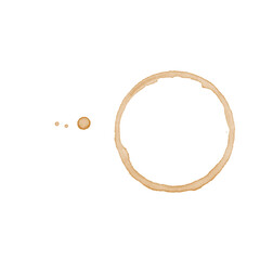 Coffee stains isolated on a transparent background. Royalty high-quality free stock PNG image of Coffee and Tea Stains Left by Cup Bottoms. Round coffee stain isolated, cafe stain fleck drink beverage