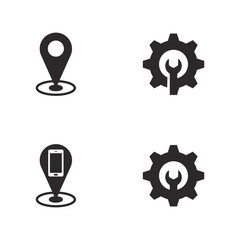 smart phone icon logo design and vector illustration
