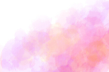 ピンクの水彩タッチの背景素材　アブストラクト