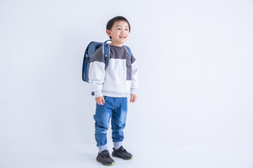 Fototapeta premium 小学一年生の男の子