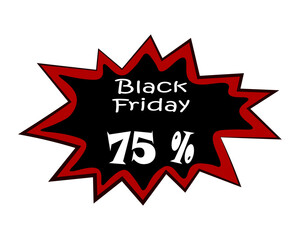 Friday promo discount % label